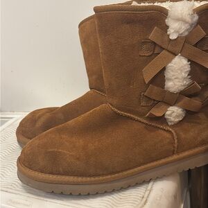 Koolaburra Chestnut Suede Winter Boots
